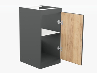 Kitchen cabinet 40 cm Anthracite/Oak