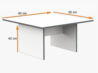 Coffee table ST11 80x80x42 cm