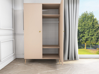 Two-door wardrobe ESTELLA BOHO smoky macchiato